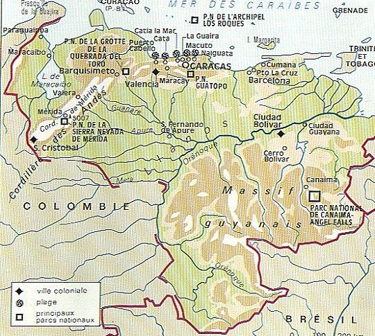 Venezuela - Carte